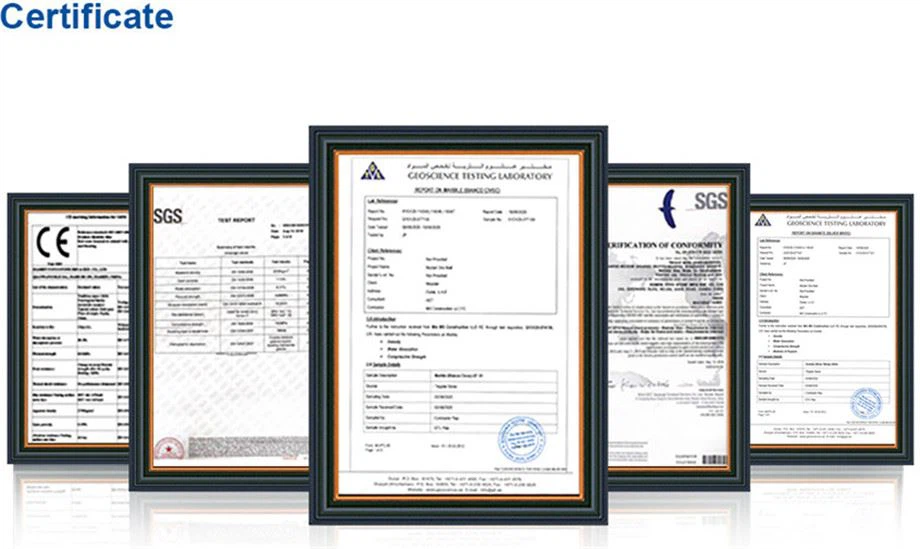 Certificate of granite Certificate of granite