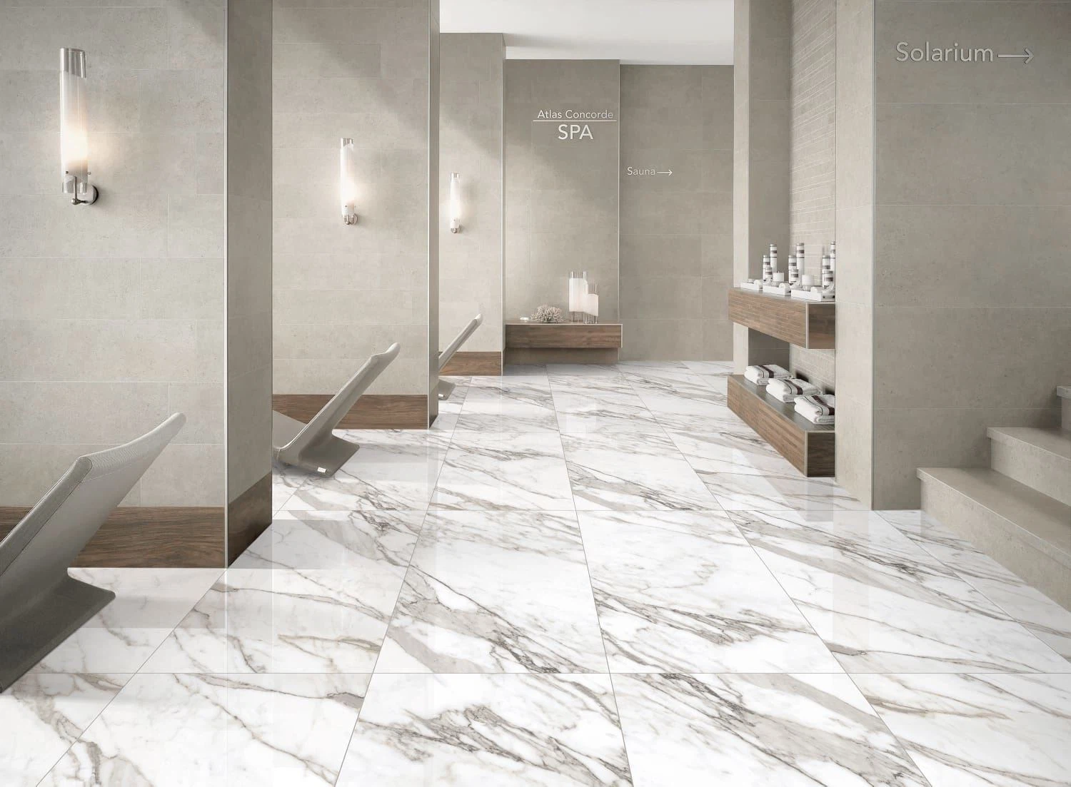 Natural Calacatta Marble Floors
