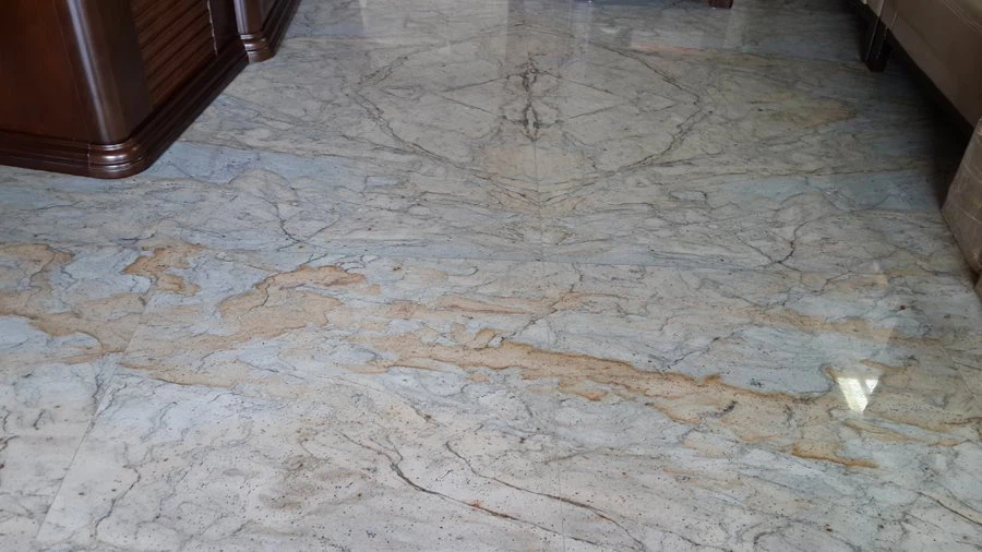 Elegant Gold Granite Floor