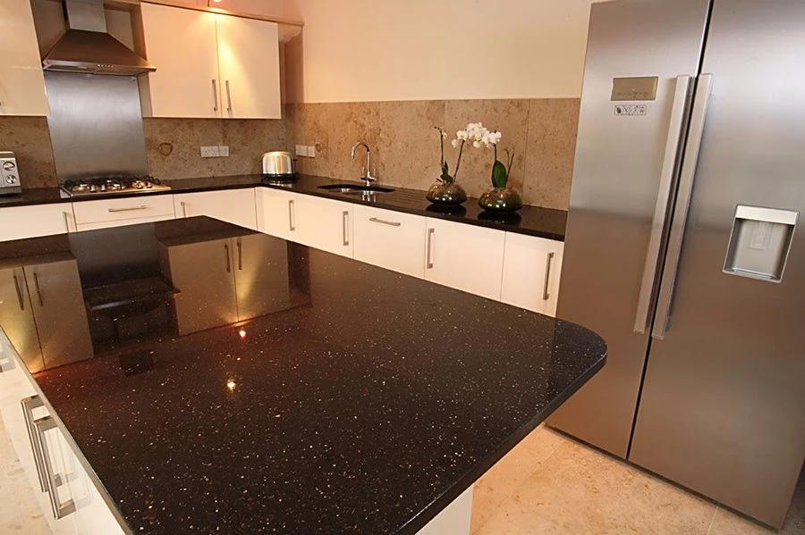 product-900-599 Star Galaxy Black Granite Kitchen Worktop