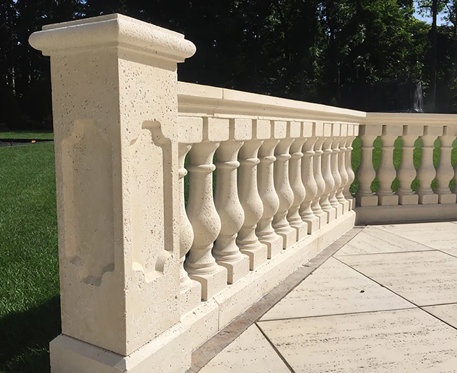 Travertine Railings