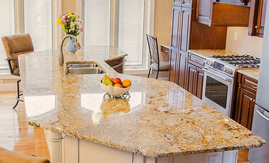 Golden Silver Granite Kitchen 1 Golden Silver Granite Kitchen 1