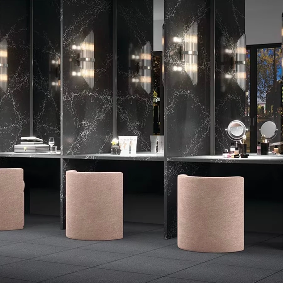 product-900-900 Black Quartz With White Veins Countertop 4