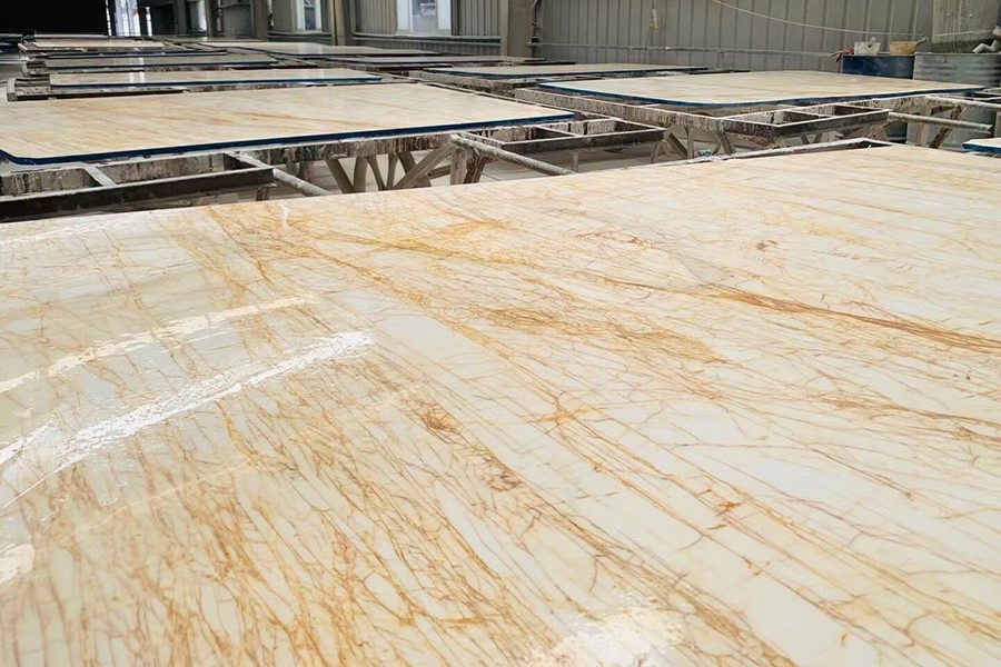 Golden Spider Marble Slab Resin Golden Spider Marble Slab Resin