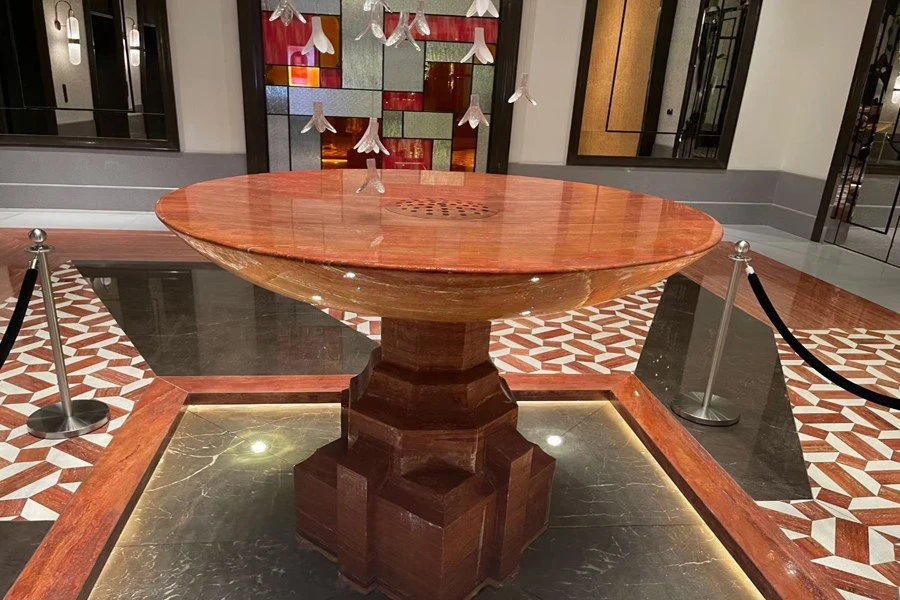 Red Travertine Furniture Red Travertine Furniture