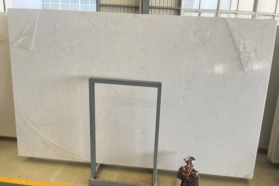 Carrara White Quartz Slab Carrara White Quartz Slab