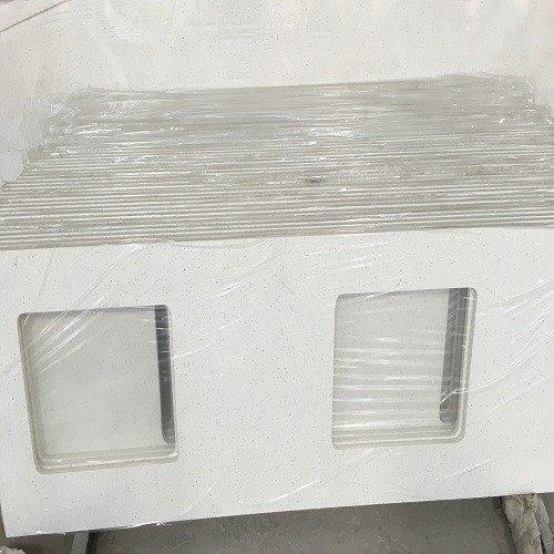 Crystal White Quartz Countertops