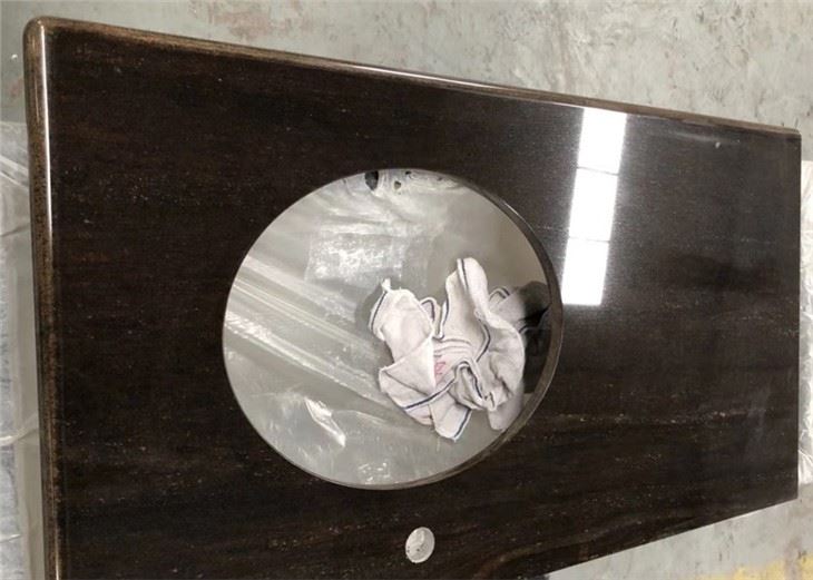 Brown Galaxy Granite Vanity Top