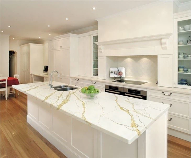 Calacatta Gold  Quartz  Kitchen