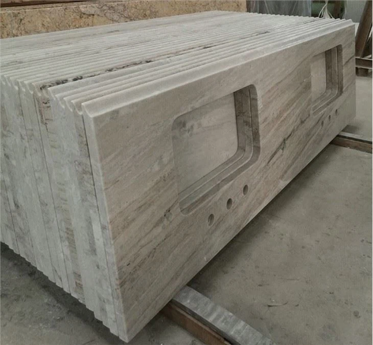 Crystal Wood Grain Marble Vanity