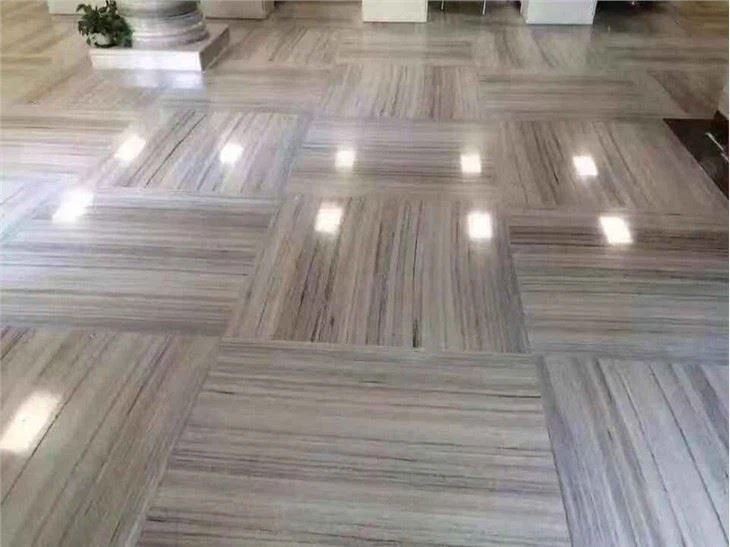 Crystal Wood Grain Marble Floor