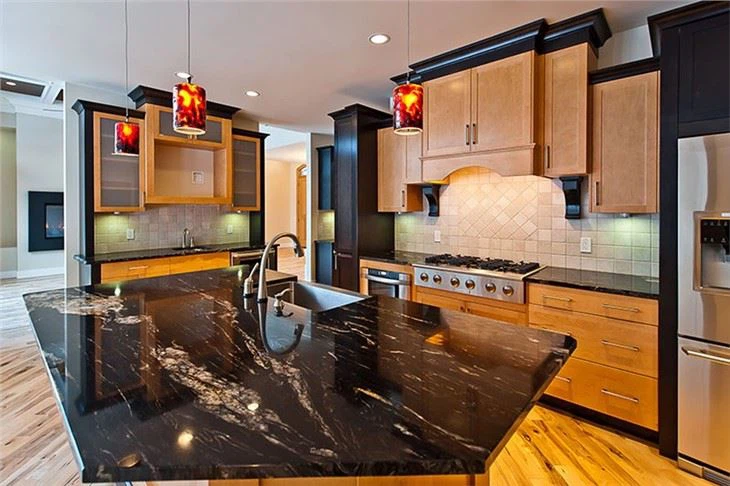 Titanium Gold Granite Kitchen Countertop