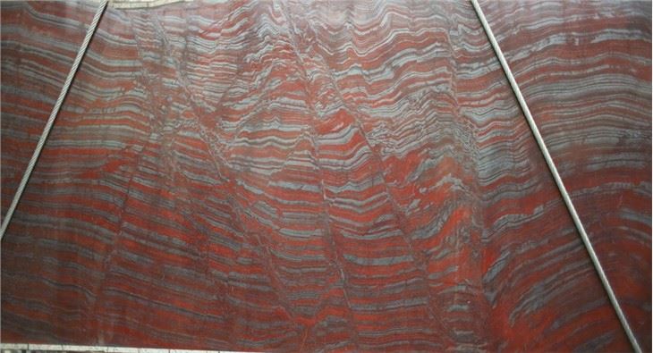 Iron Red Granite Slab