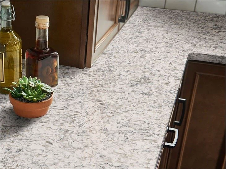 Montclair White Quartz Kitchen Countertops