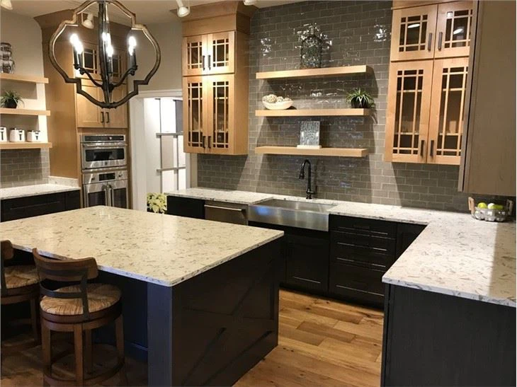 Montclair White Quartz Kitchen