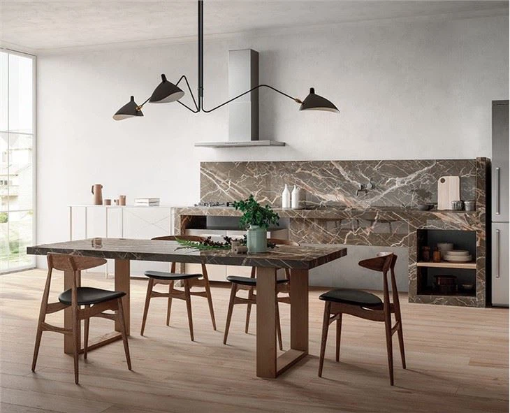 Ombra Di Caravaggio Marble Kitchen