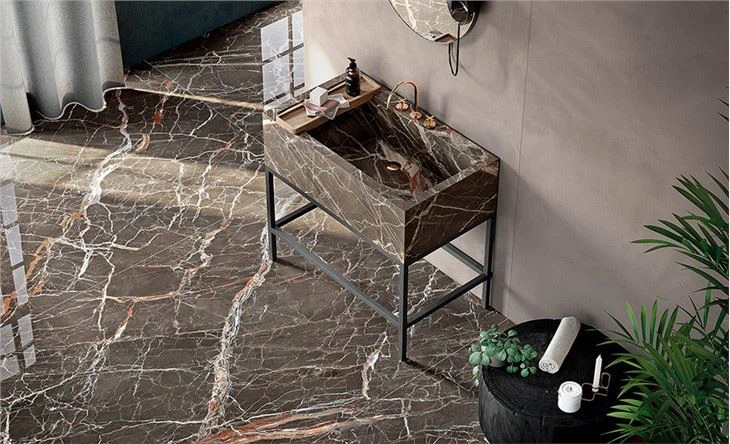 Ombra Di Caravaggio Marble Bathroom 1