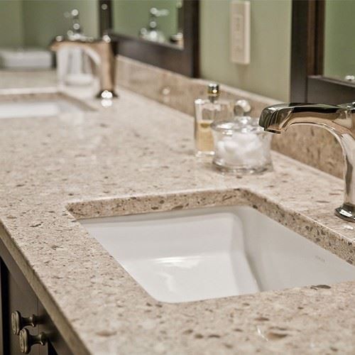 Oyster Beige Quartz Vanity
