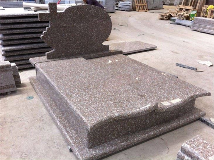 Queen Rose Granite Tombstone