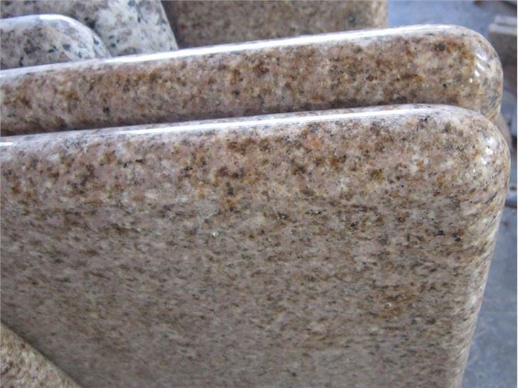 Rustic Yellow Granite Countertop Bullnose Edge