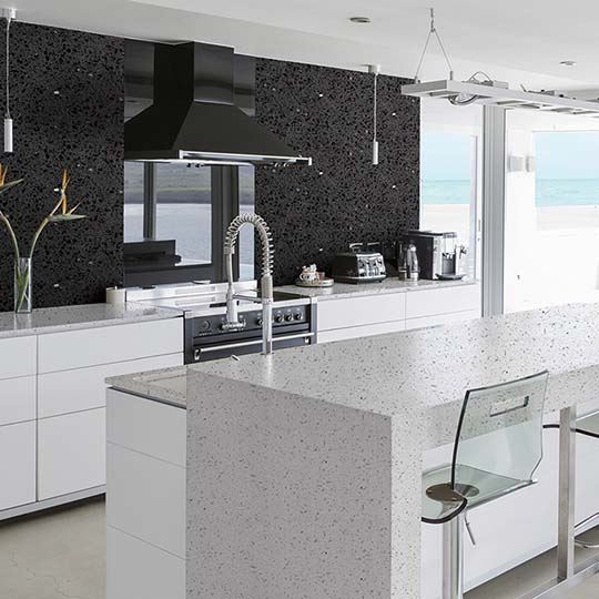 Crystal White Quartz Countertops 2