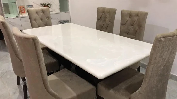 Pure White Onyx Table