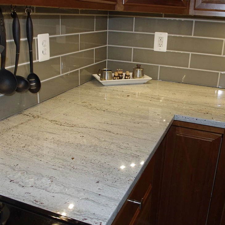 River White Granite Kitchen