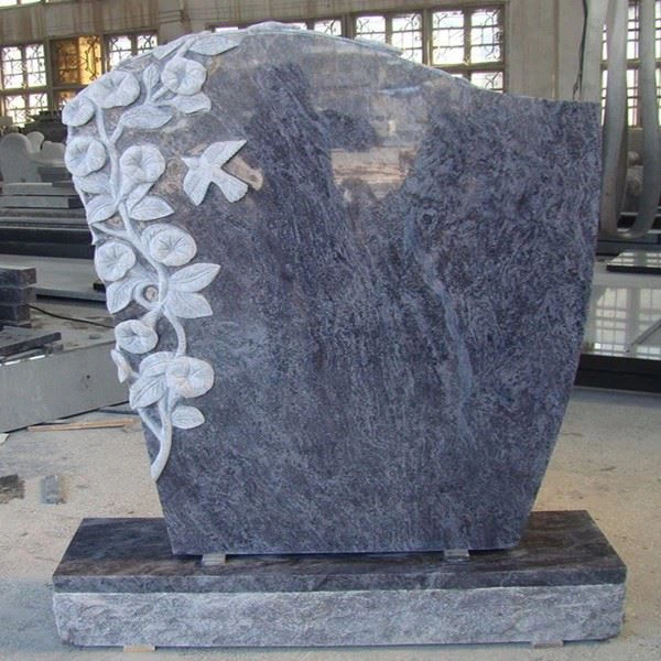 Bahama Blue Granite Headstone