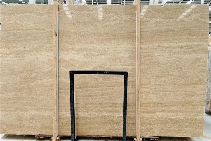 Beige Travertine Marble Slab Polished