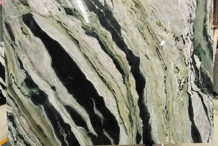 Camellia Green Marble Gangsaw Slab