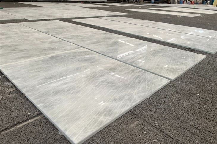 Cristallo Quartzite Composite Glass Dry Lay