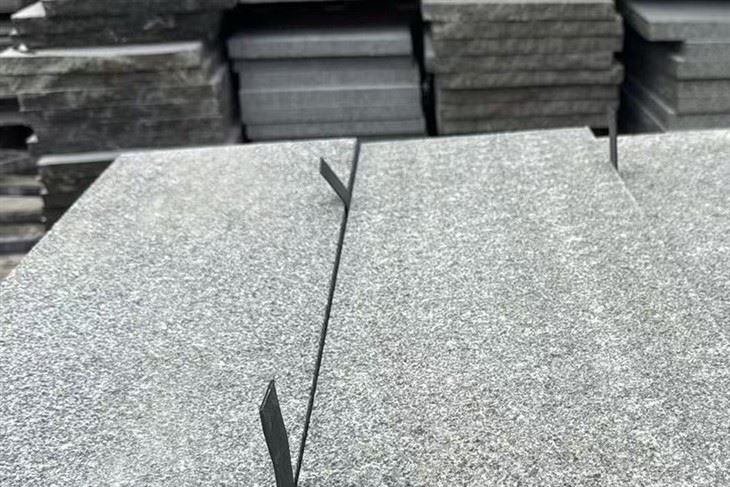 Dark Grey Granite Flamed Customized