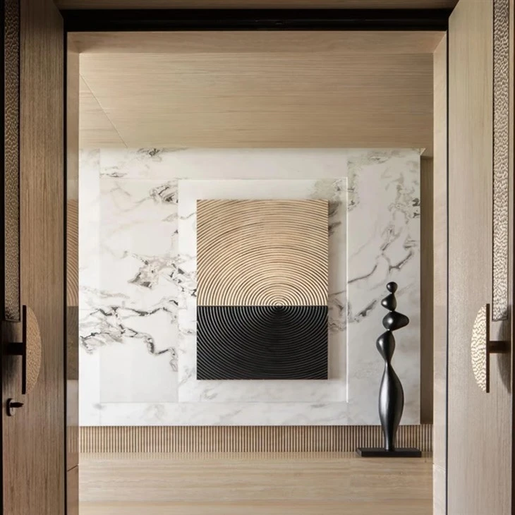 Oyster White Marble Indoor Wall
