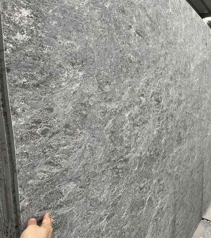 Orion Black Granite Brushed Slab