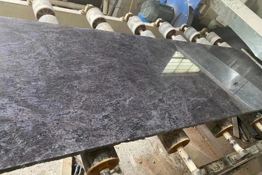 Bahama Blue Granite Slab Polishing Bahama Blue Granite Slab Polishing