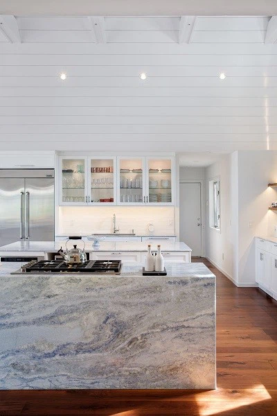 Blue Calcite Marble Kitchen Blue Calcite Marble Kitchen