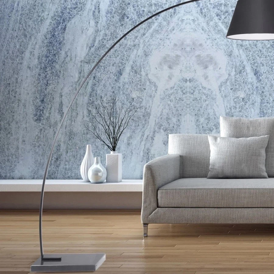 Blue Calcite Marble Wall Blue Calcite Marble Wall