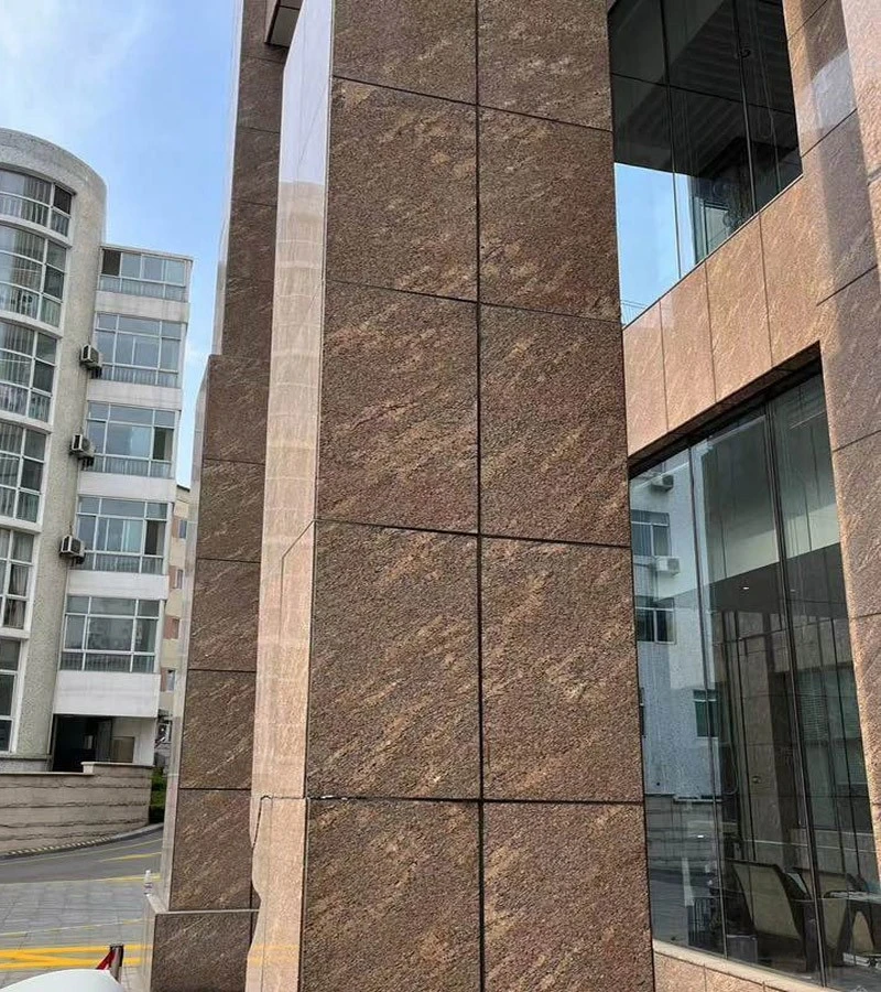Giallo California Granite Exterior Wall Giallo California Granite Exterior Wall