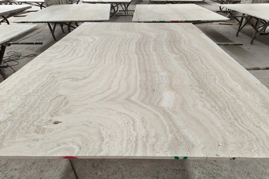 White Travertine Marble Slab White Travertine Marble Slab