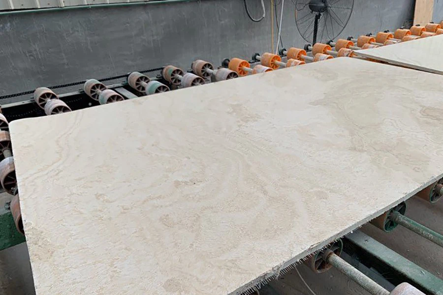 White Travertine Slab Cross Cut White Travertine Slab Cross Cut