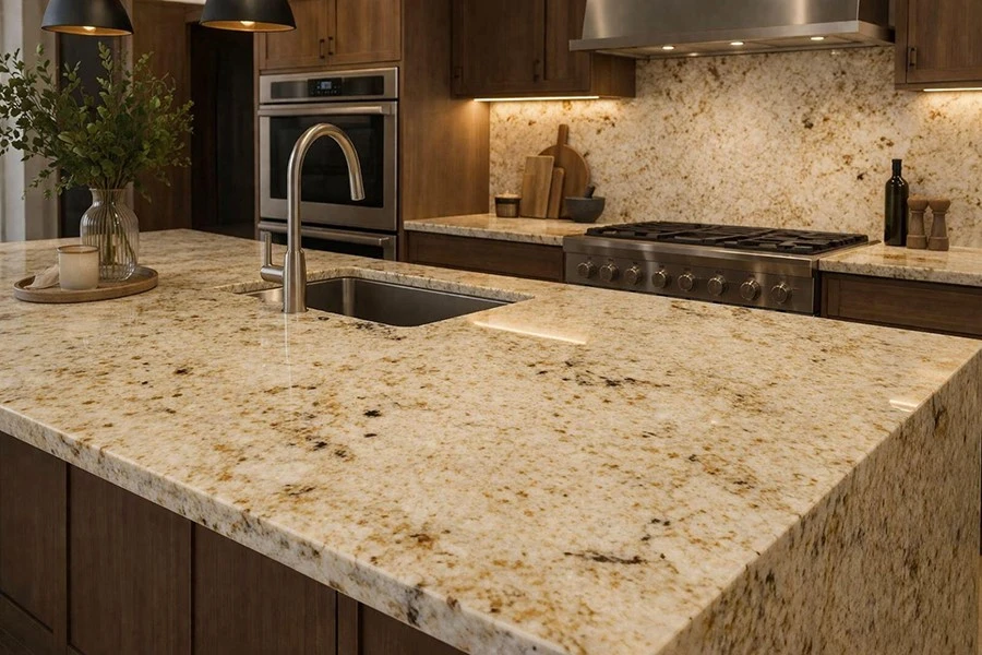Colonial Cream Granite Kitchen Colonial Cream Granite Kitchen