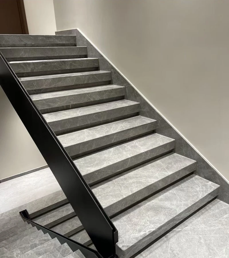 Light Grey Emperador Marble Stair Light Grey Emperador Marble Stair