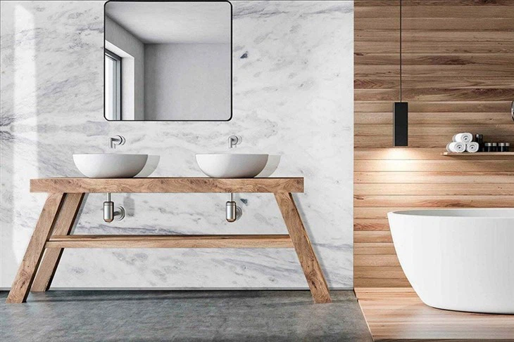 Shadow Storm Marble Bathroom